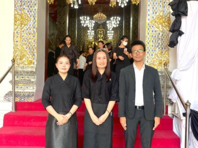 วันศุกร์ที่ 27 มีนาคม 2569 เวลา 15.30 น. นางสาวจุฬาลักษณ์ อินทรพัฒน์ ผู้อำนวยการสำนักตรวจเงินแผ่นดินจังหวัดลำพูน มอบหมายให้ นางสาววิกาญดา วงศ์ขัติ ผู้อำนวยการกลุ่ม พร้อมด้วยข้าราชการและลูกจ้างในสังกัด เข้าร่วมพิธีสวดพระพุทธมนต์และเจริญจิตตภาวนาอุทิศถวายพระราชกุศลแด่ สมเด็จพระนางเจ้าสิริกิติ์ พระบรมราชินีนาถ พระบรมราชชนนีพันปีหลวง ครั้งที่ 5